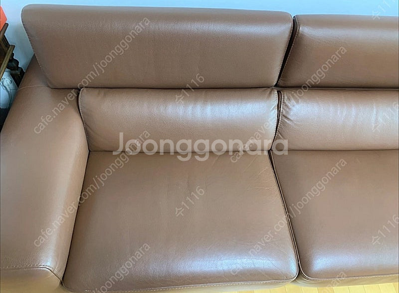 한샘 바흐 702 인피니 4인용 소파 (꼬냑)--3