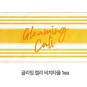 에스쁘아 글리밍 캘리 비치타올