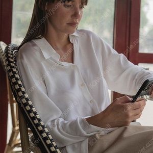 택포,새상품:)유메르 블라우스-아이보리