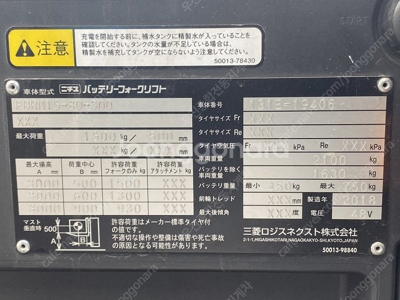 2018년식 니찌유 최신형 FBR15-80형 입식 1....--6