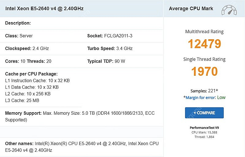 제온 Xeon E5-2640 v4 / Xeon E5-2...--1