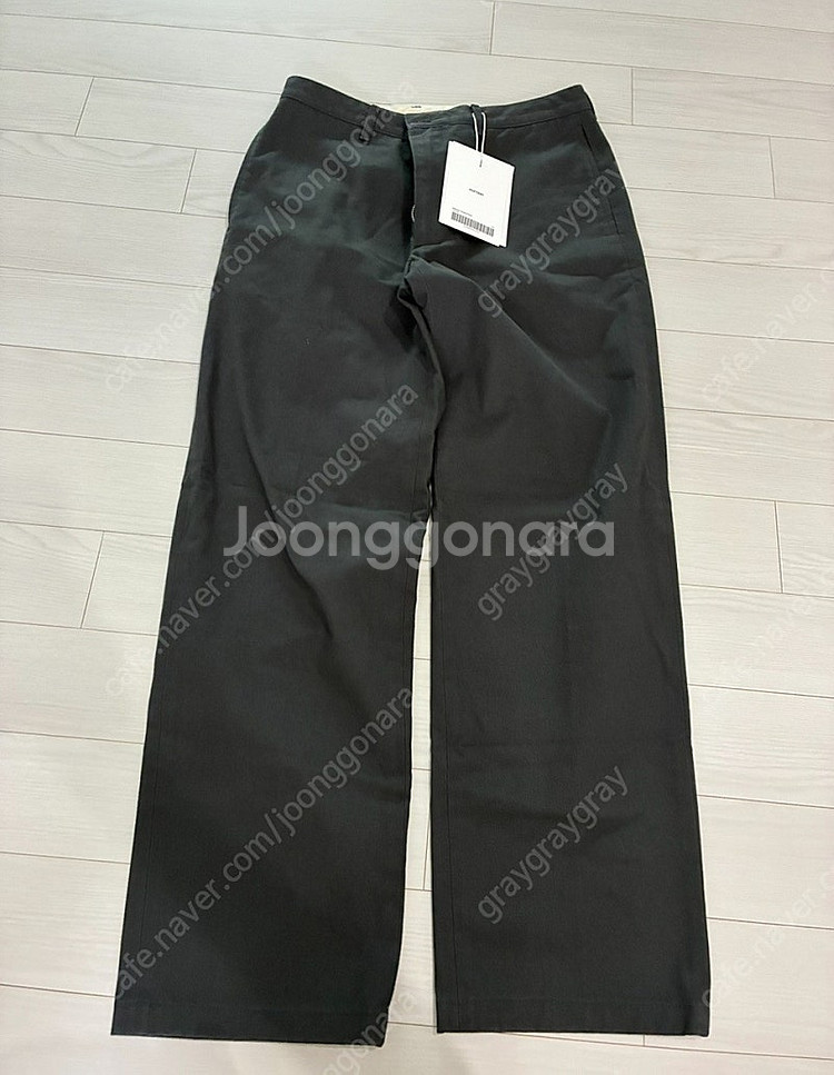포터리 워시드 테이퍼드 팬츠 차콜 2사이즈--0