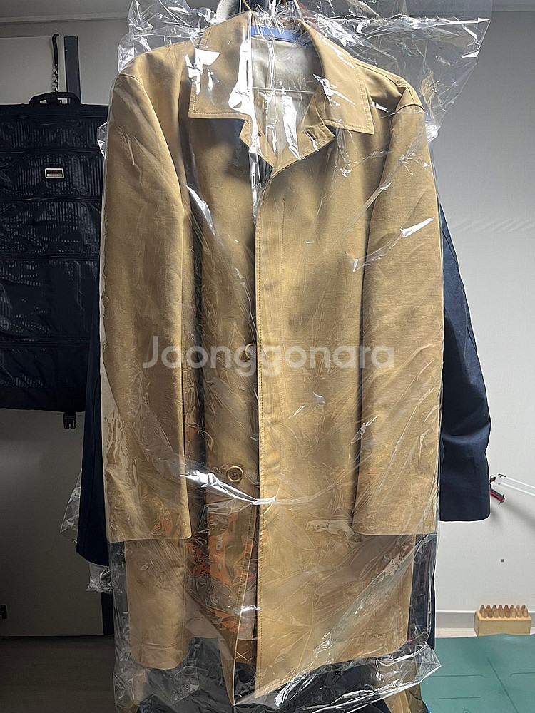 무인양품 스텐 칼라 코트 남성 L 사이즈 베이지--1