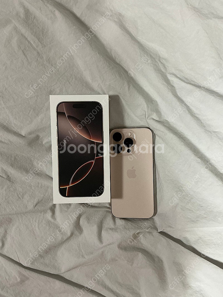 아이폰16프로 256gb 데저트티타늄 풀박 7일 사용--0