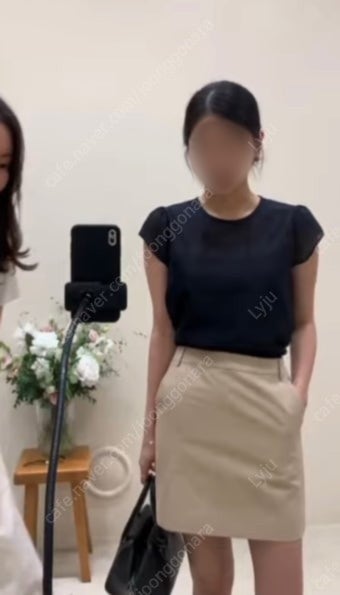 시에 페탈 시어 블라우스--0