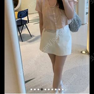 리에뜨 썸머트위드팬츠 s 아이보리 검정 다이앤