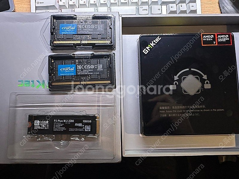 GMKTEC K8 PLUS + 크루셜 32gb + P3...--0