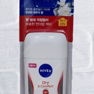니베아 데오드란트 스틱 드라이 앤 컴포트 50ml 언더암케어 화이트 플로럴