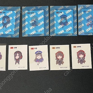GS25x니케 띠부 띠부씰 , 디저트39 키링 포토카드