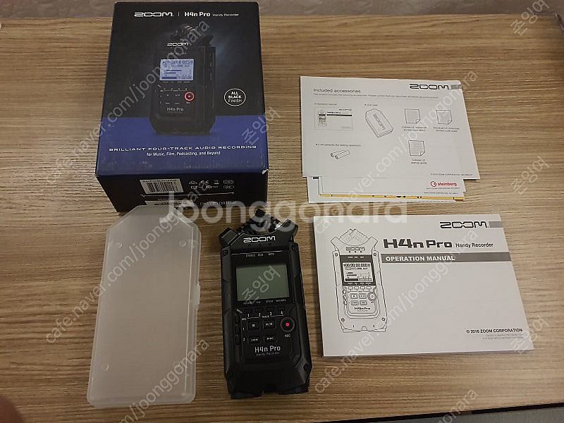 ZOOM H4N Pro Black 줌 녹음기 포터블레코...--0
