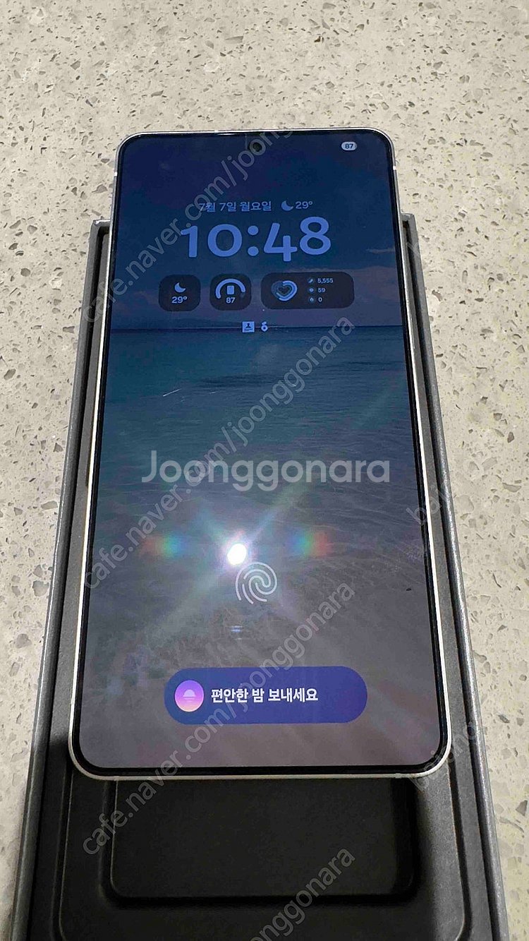 갤럭시 s25 엣지 512g 자급제 실버 팝니다--2