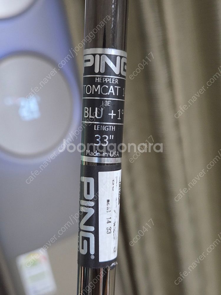 핑 헤플러 톰캣14 퍼터 33인치 저렴히 판매합니다--4