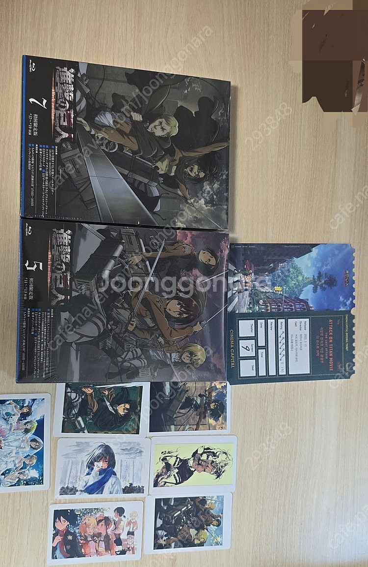 일괄 미개봉 진격의거인 한정판 블루레이 bd 5권 7권...--0