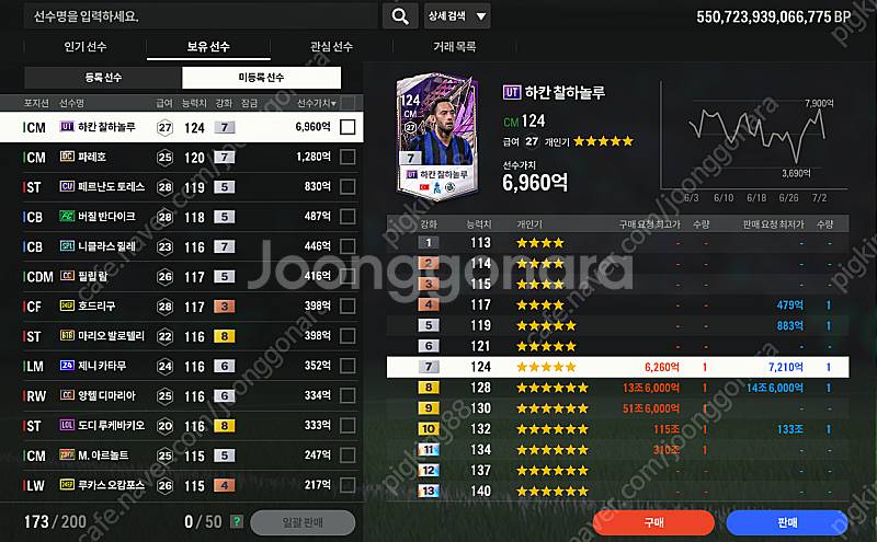 피파4 계정 순비피 550조 판매--3