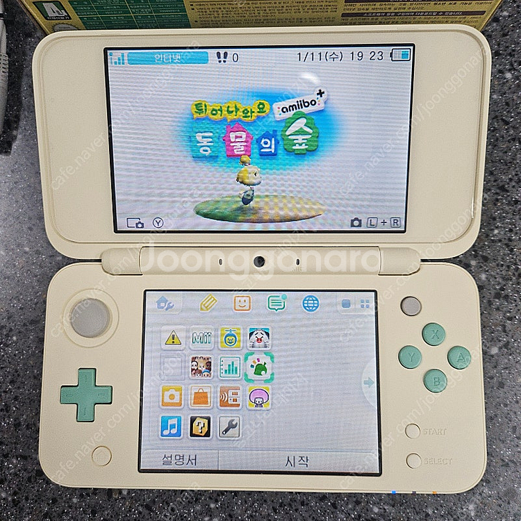 new 닌텐도 2ds xl 튀동숲 리듬세상--3