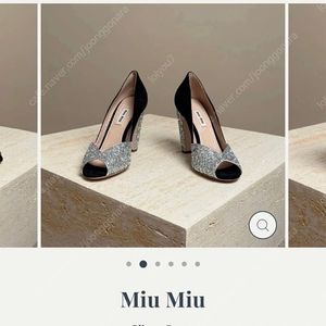 미우미우 구두 glitter pump