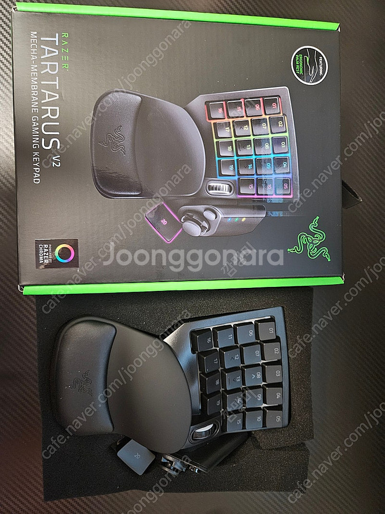 레이저 타르타로스 V2 매크로 한손키보드 팝니다.--0