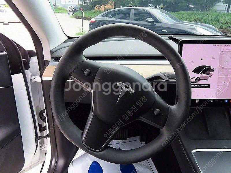 테슬라 모델 Y 중고차 모델Y 중고자동차 흰색 2021...--9