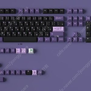 GMK 첫 번째 사랑 퍼플 염료승화 일본어 키캡