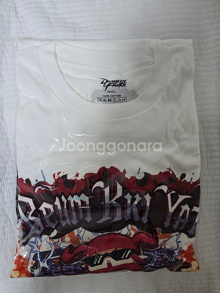 던파 스노우메이지 락 티셔츠 2XL 화이트--0