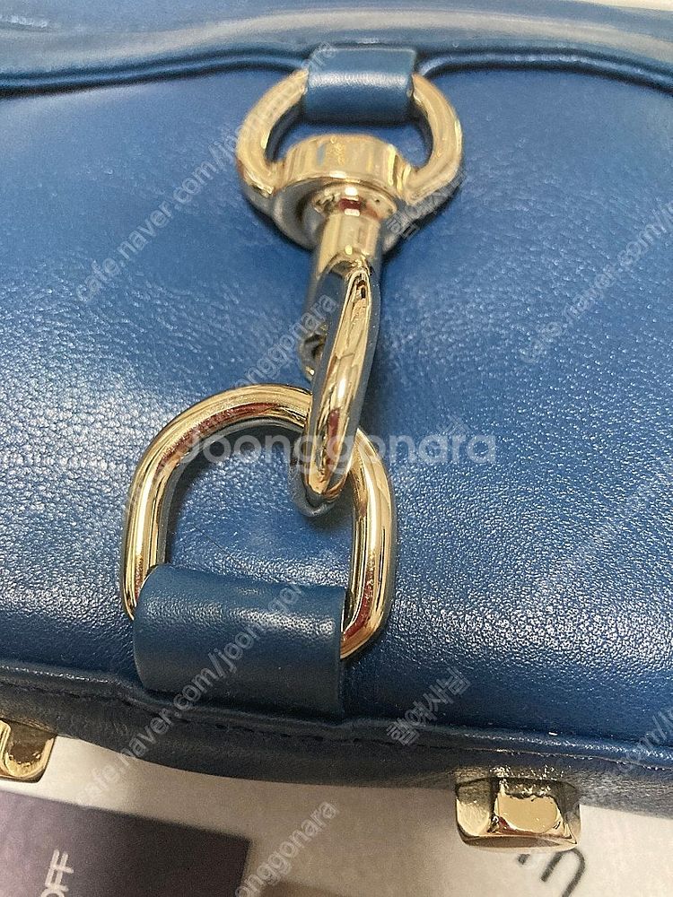 레베카 밍코프 미니맥 블루 네이비 금장 팝니다--3