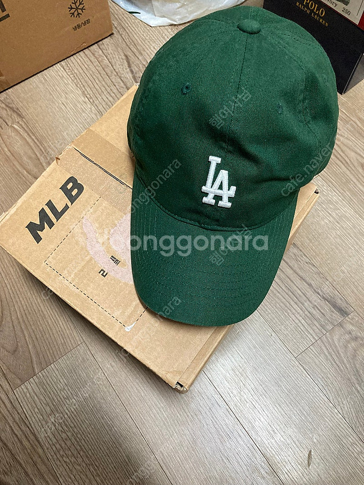 mlb모자 초록 팝니다--0