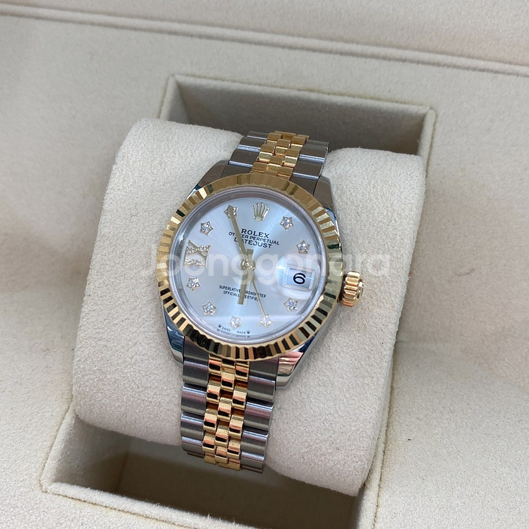 [팝니다] 롤렉스 레이디 데이트저스트 실버 별다이아 옐골 콤비 28미리 - 22년식--1