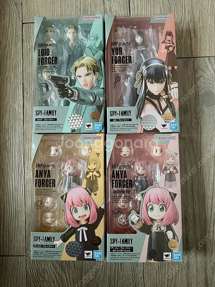 shf 스파이패밀리 로이드, 요르, 아냐 2종 팝니다--0
