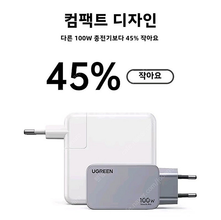 유그린 100W GaN 충전기 USB C 충전기,멀티탭...--4
