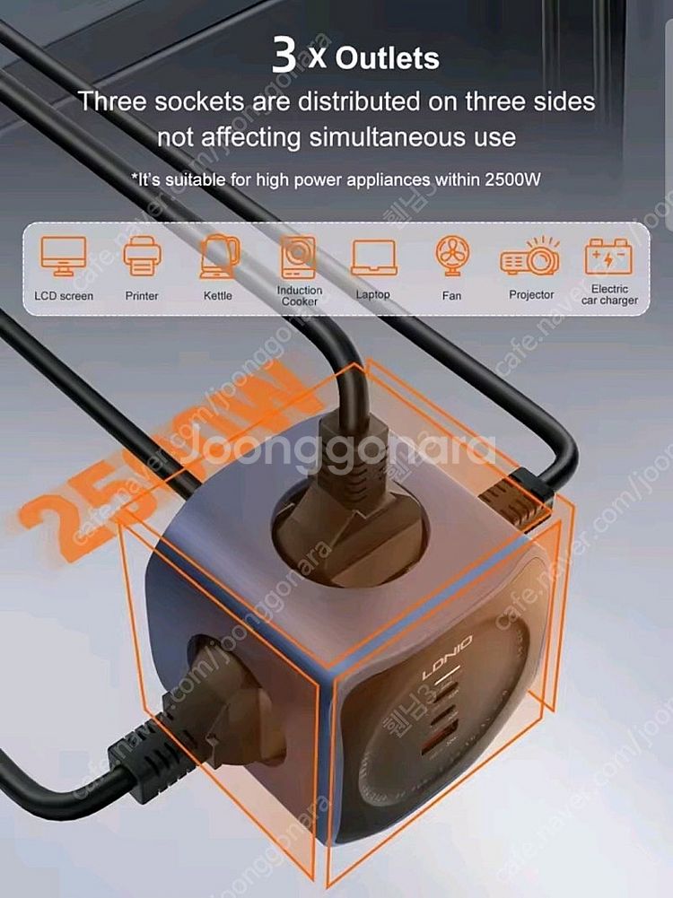 유그린 100W GaN 충전기 USB C 충전기,멀티탭...--6