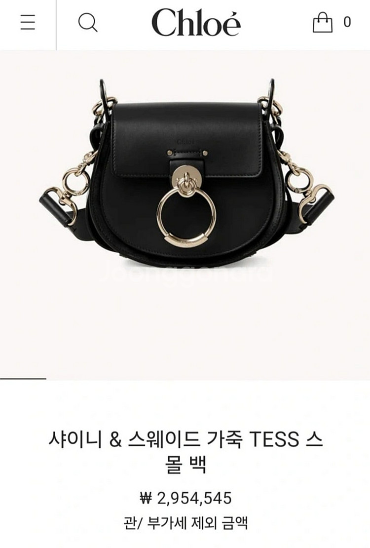 끌로에 테스백 스몰 블랙 판매 (리뉴얼제품)--6