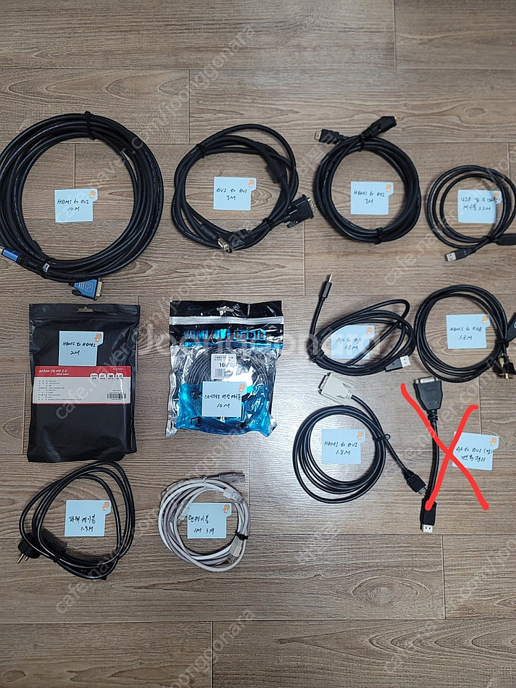 HDMI DP RGB 파워 USB 스테레오 랜 케이블--0