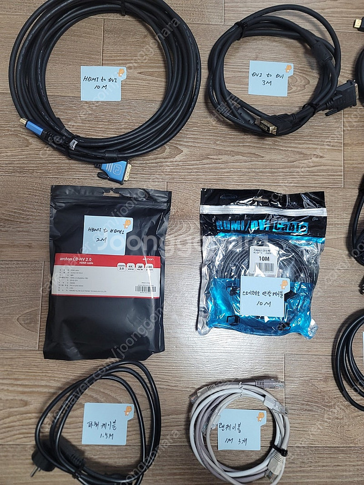 HDMI DP RGB 파워 USB 스테레오 랜 케이블--2