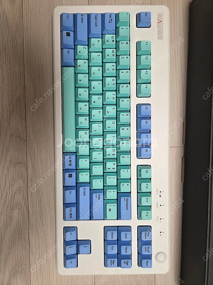 리얼포스 R3BT APC 30g 민트 블루 유/무선 토...--0