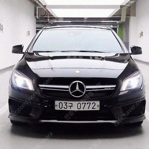 벤츠 CLA 중고 벤츠 CLA클래스 중고 검정색 2016년식 52,856km CLA 45 AMG 4MATIC 중고차구매