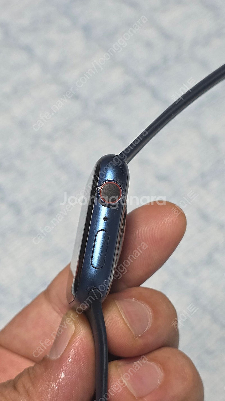 애플워치7 블루 셀룰러 45mm--3