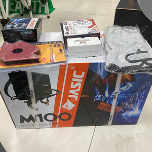 JASIC M100 엠백 논가스 전용 CO2용접기 노가스 미그 초보용 출장용 와이어 1kg 포함 제이식 - 새것