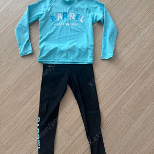배럴 키즈 래시가즈 레깅스m 한벌