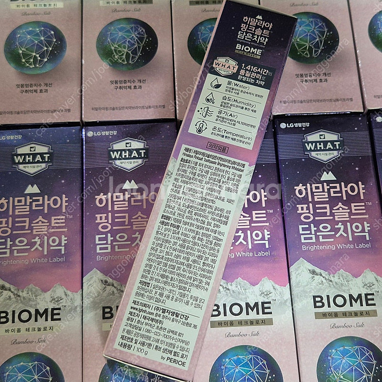 LG 히말라야 핑크솔트 바이옴 치약 100g 40개--2