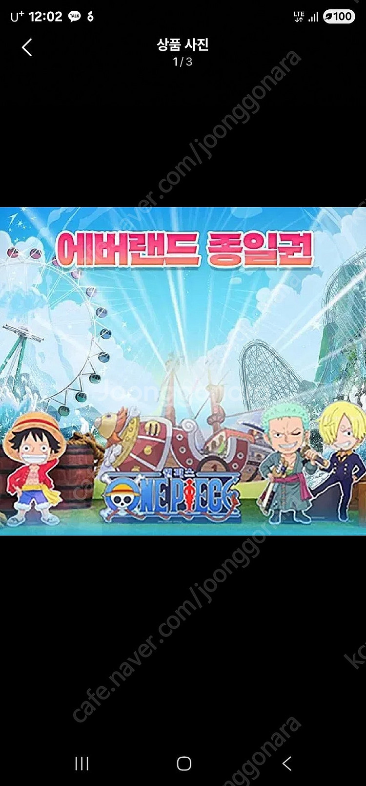 에버랜드 종일권 7월8일 날짜 지정--0