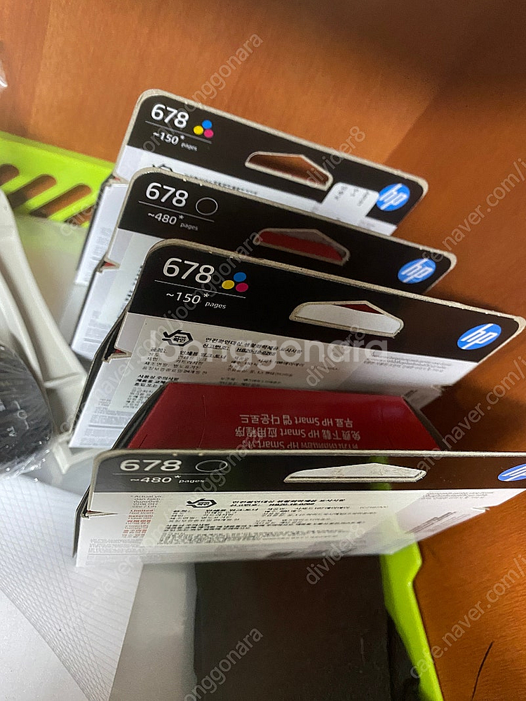 HP 678 흑백2, 컬러2 미개봉 총 4개 일괄 3만...--0