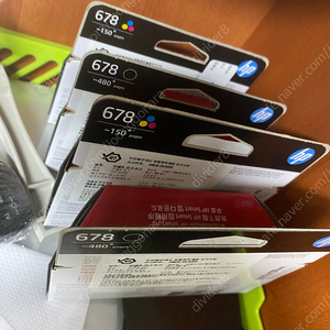 HP 678 흑백2, 컬러2 미개봉 총 4개 일괄 3만5천원