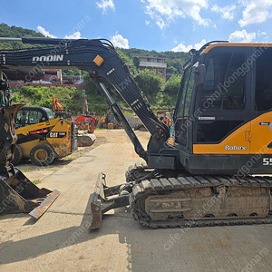 중고굴삭기 현대 R55산 2014년 11월식 고무패드, 코집, 회라 장착, 경북 고령소재 010-3563-6002