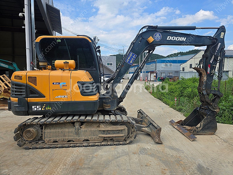 중고굴삭기 현대 R55산 2014년 11월식 고무패드,...--1