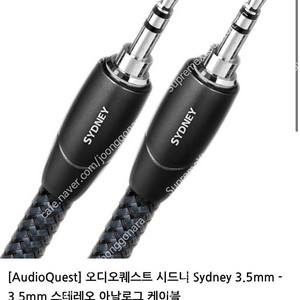 ROYCO 오디오퀘스트 시드니 aux선 1M