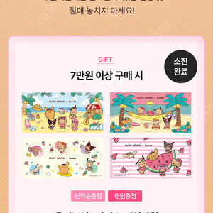 올리브영 키티 비치타올
