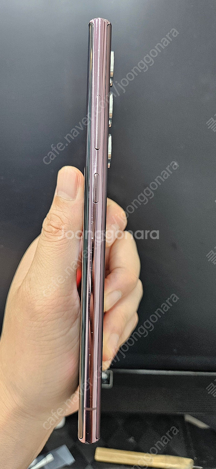 갤럭시S22울트라 S908 256G 버건디 35만 인천...--7