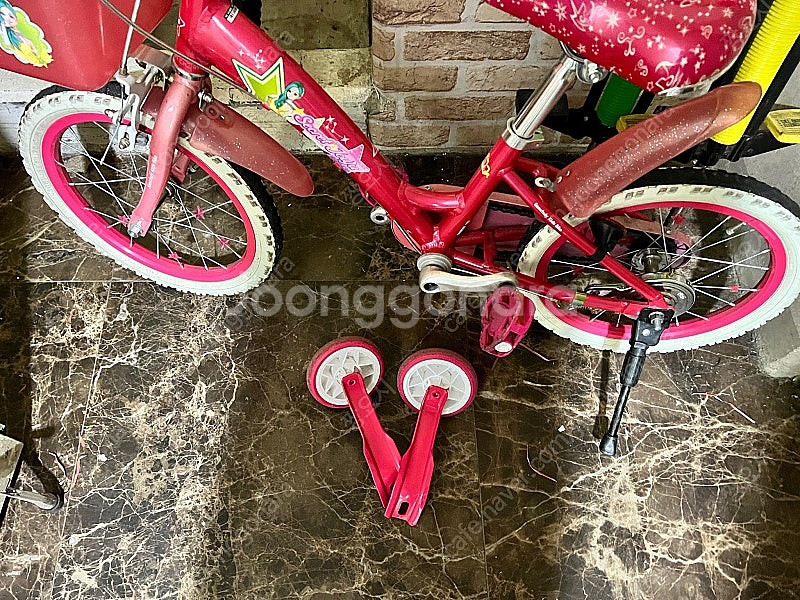 시크릿쥬쥬 삼천리 16인치 어린이 자전거--3