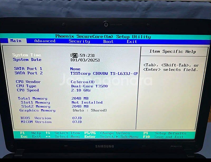 삼성 노트북 SENS R530--7