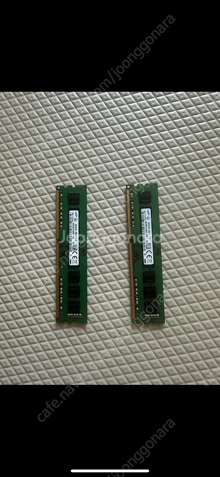 삼성 램 DDR3 8GB PC3-12800U 2개 팔아...--0